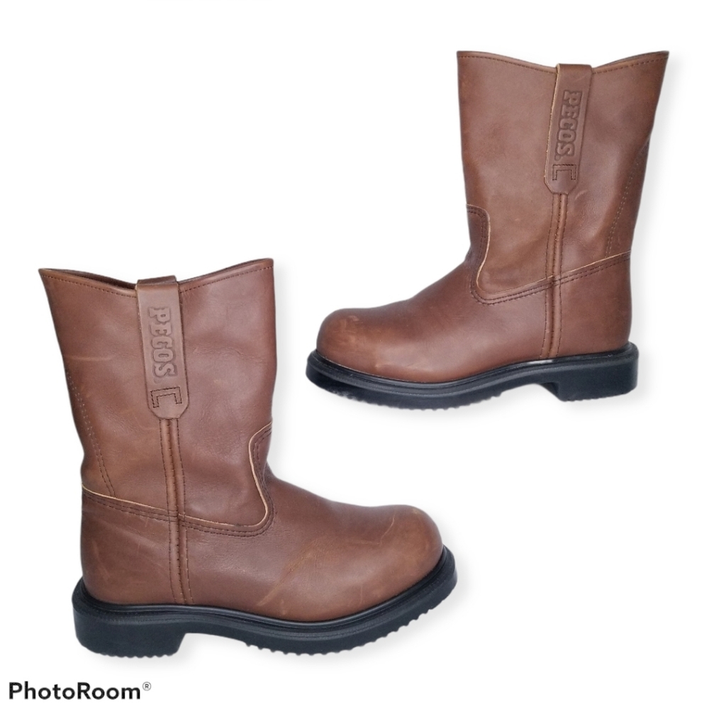 Red Wing Shoes Pecos Leather Work Boots Style 8242